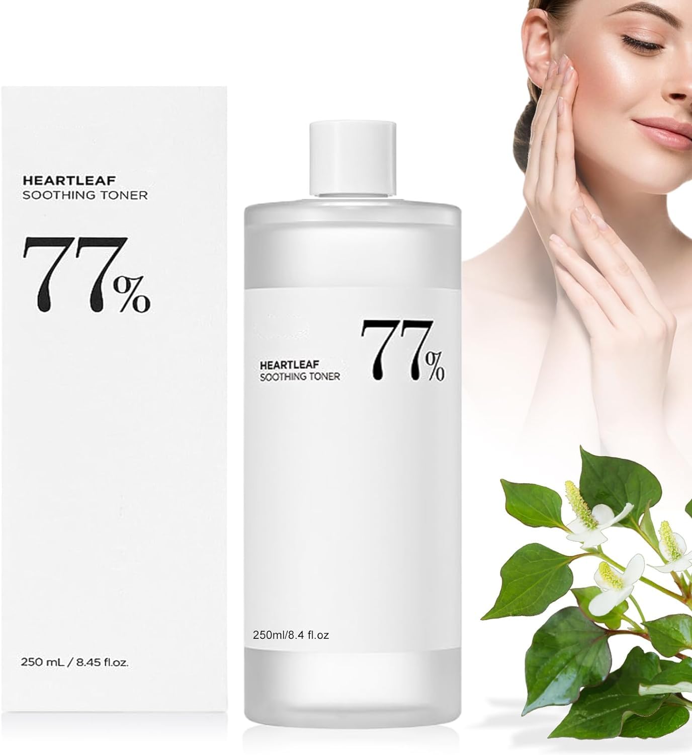 Anoa Heart Leaf Soothing Toner Moisturizer, Organic, Dead Skin Remover ,Moisturizing, Pore Tightening, Refreshing, 77%