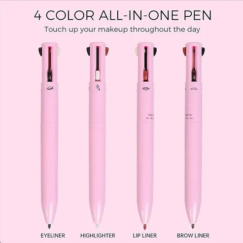 4-in-1 Make-Up Stift | Multifunctional Eyeliner & Eyebrow Pencil | Portable Makeup Pen