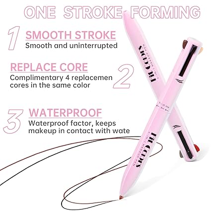 4-in-1 Make-Up Stift | Multifunctional Eyeliner & Eyebrow Pencil | Portable Makeup Pen