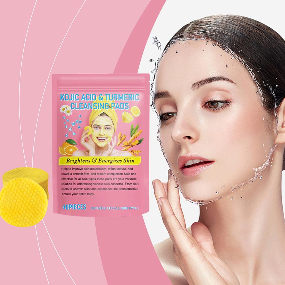 Turmeric Kojic Acid Exfoliating Cleansing Pads