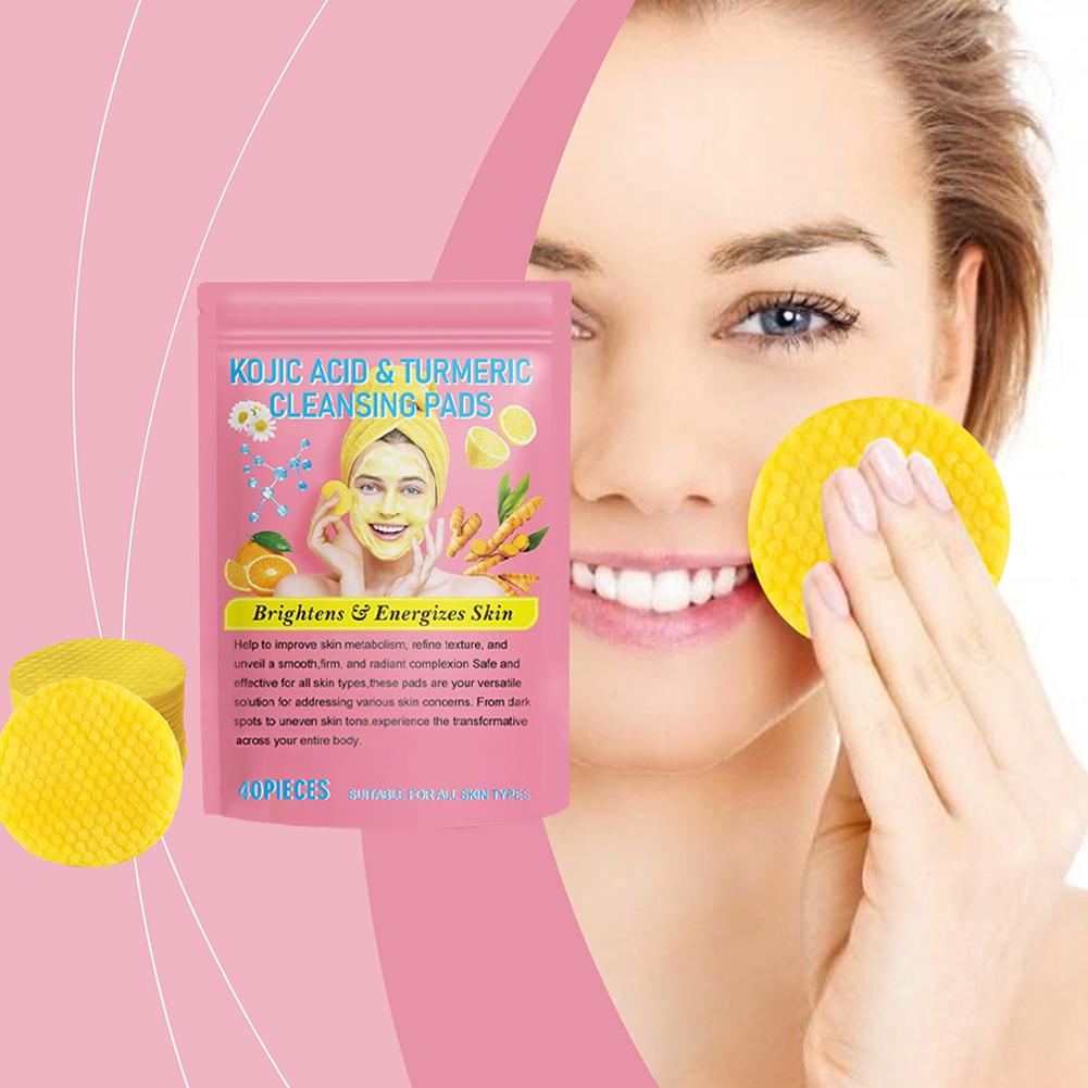 Turmeric Kojic Acid Exfoliating Cleansing Pads